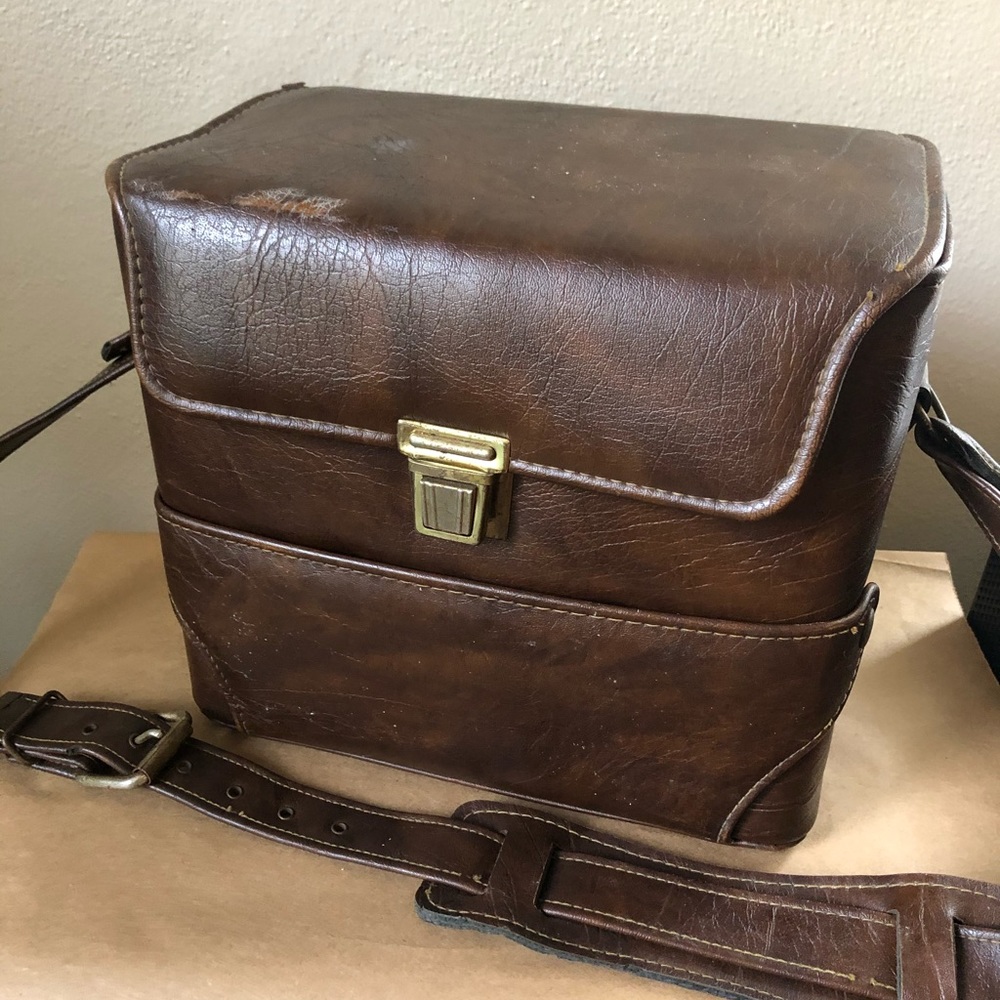 Vintage Leather Camera Bag